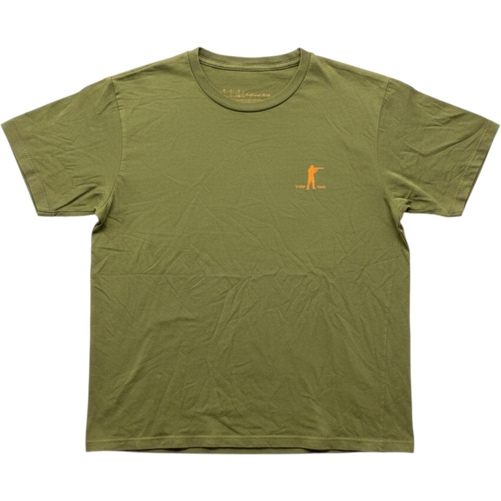 Ball and Buck Hunter Logo T Shirt Mens Size Large Green Short Sleeve Outdoor Tee